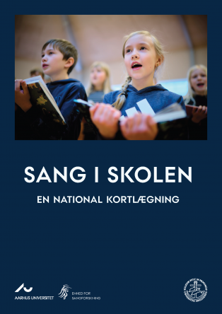 Forsiden viser børn, der synger.