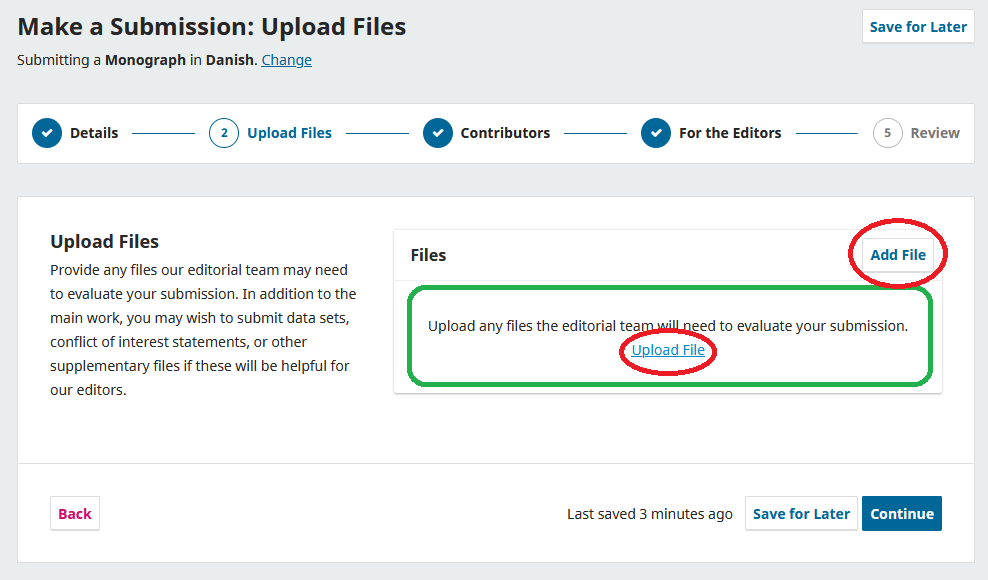 Screenshot showing file upload.